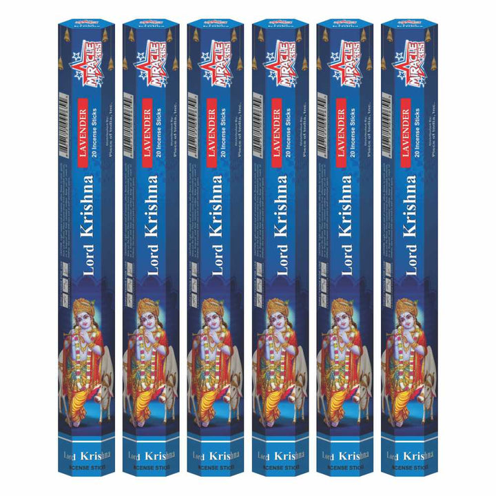 Miracle 365 Krishna Incense (6 tubes of 20 sticks) Frag Lavender - view 2