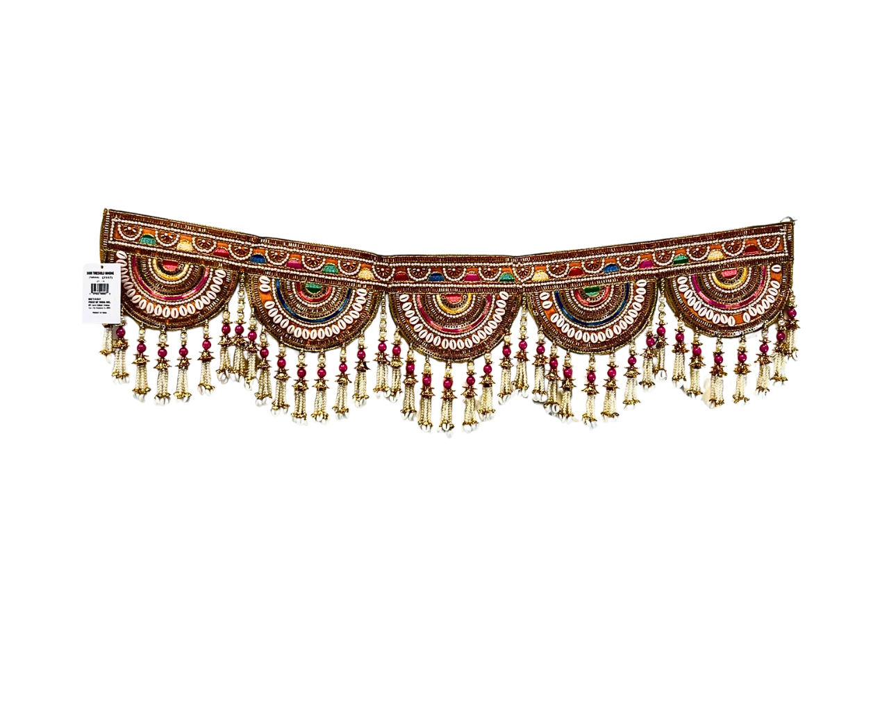 Door Threshold Hanging Fancy on Fabric with Sea Shells Design (Thoran)