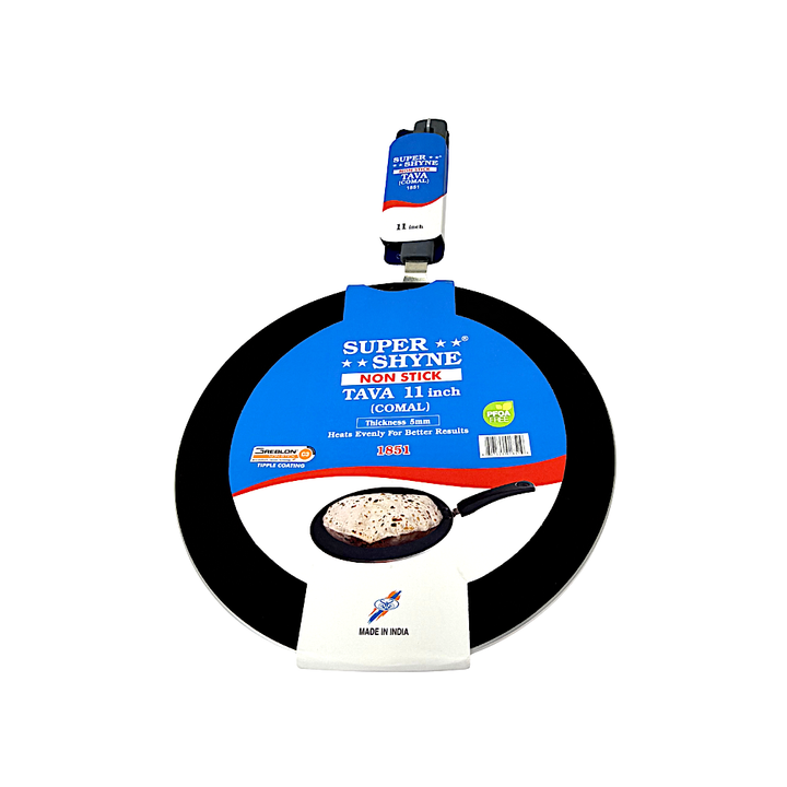 Flat Non-Stick Tawa Griddle (Comal) 11 Inch