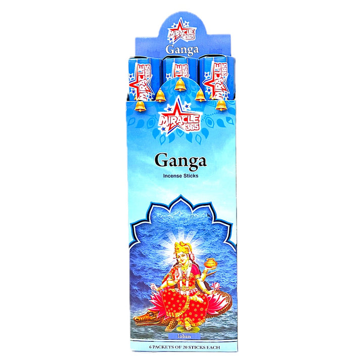 Ganga Incense Sticks (6 tubes of 20 sticks each) Fragrance LOban