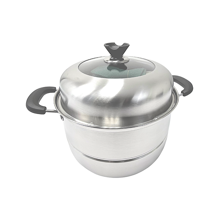 2 Tier Stainless Steel Steamer 28cm/11 Inch