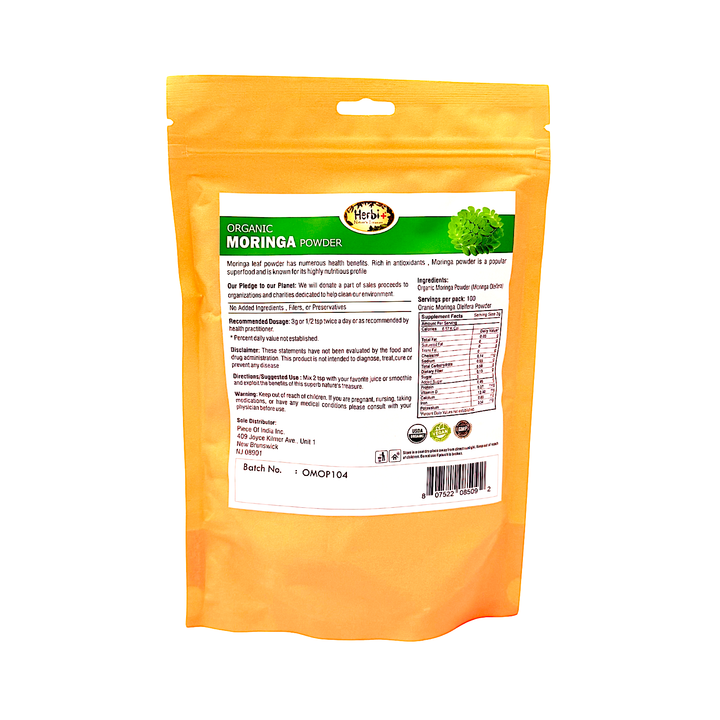 Organic Herbi Plus Moringa Powder 200 g 7 oz - view 2