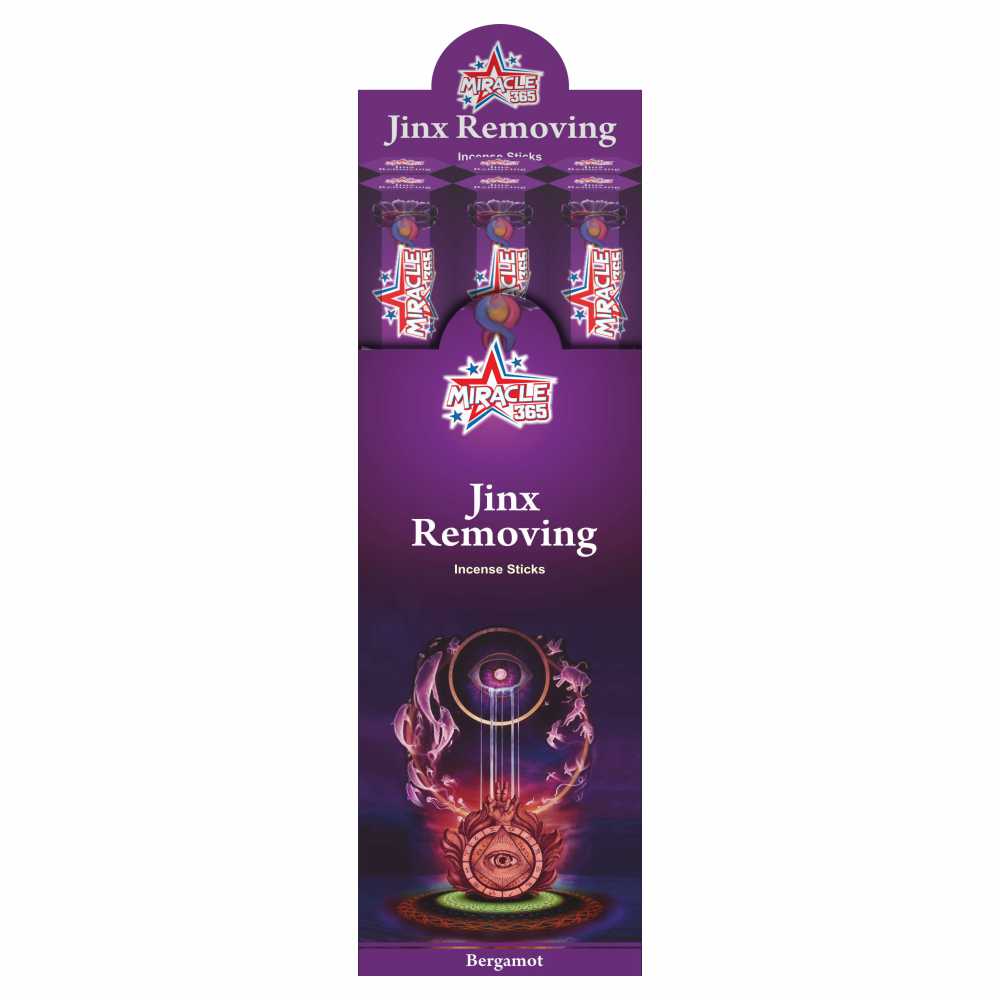 Jinx Removing Incense (6 tubes of 20 sticks each) Fragrance Bergamot