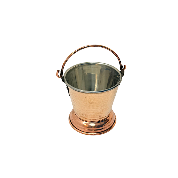 Copper Steel Bucket for Serving