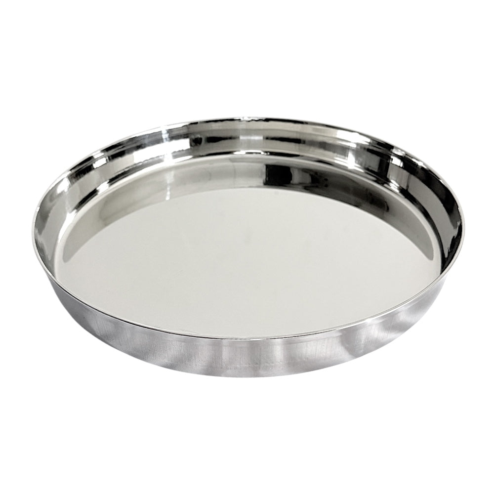 Steel Plate (Thali) with Bent Edges 13 Inch - view 2