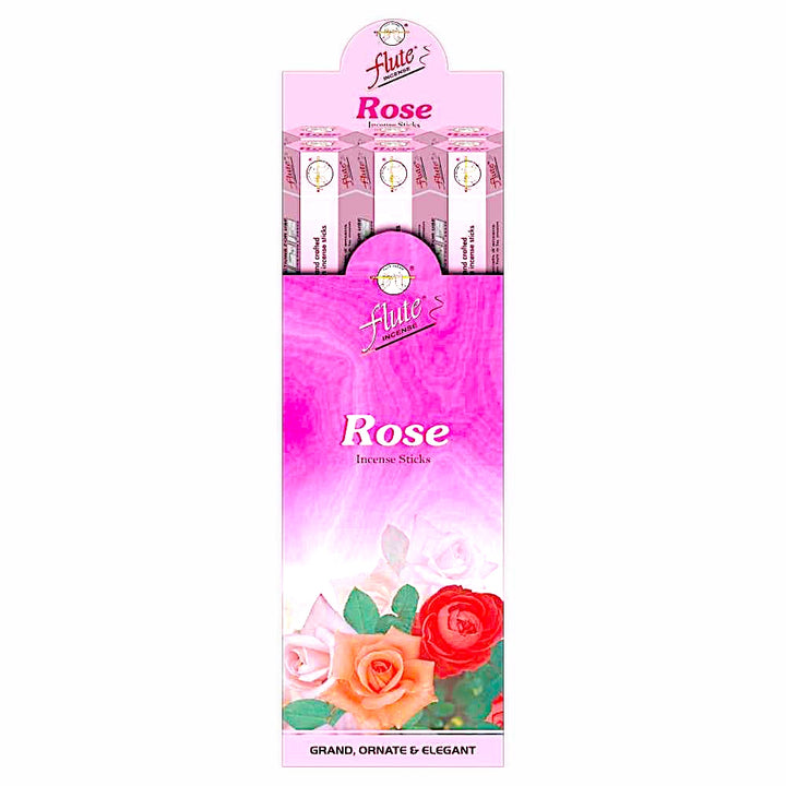 Flute Brand Rose Incense (6 tubes of 20 sticks each)