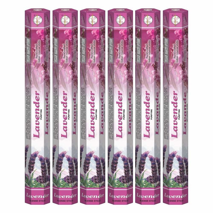Flute Brand Lavender Incense Sticks (6 tubes of 20 sticks each)