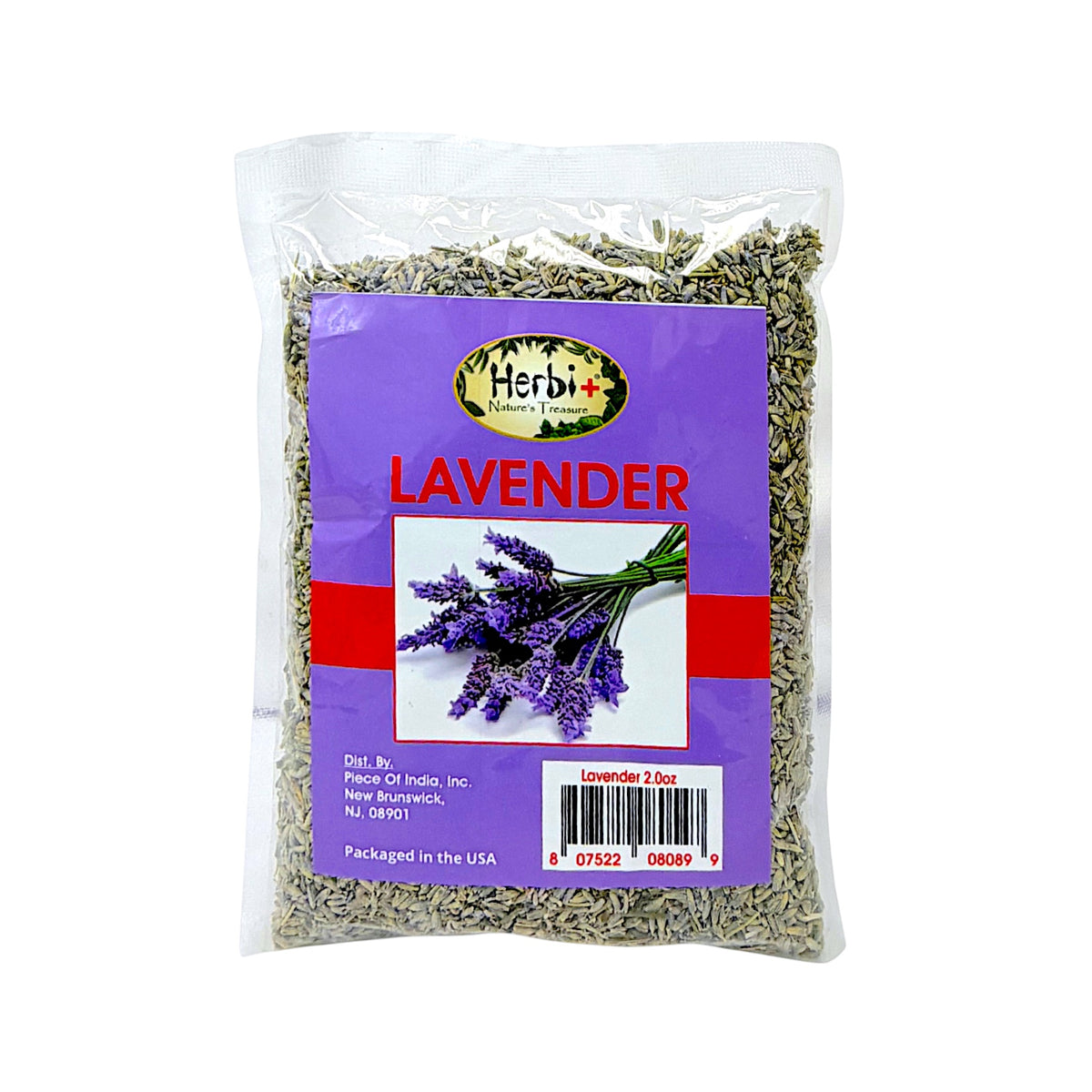 Quality Indian Goods 2 oz bag of dried lavender buds for herbal tea, sachets, and aromatherapy